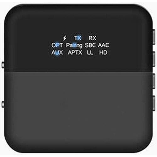 New Bluetooth-compatible 5.0 Transmitter Receiver Wireless Audio aptX HD Low Latency 3.5mm Jack/Spdif Adapter Receptor