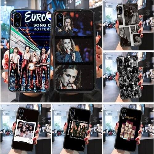 Maneskin Damiano David Phone case For Huawei P Mate P10 P20 P30 P40 10 20 Smart Z Pro Lite 2019 Frosted black trend shell luxury