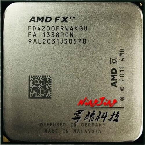 AMD FX-Series FX-4200 FX 4200 3.3 GHz Quad-Core CPU Processor FD4200FRW4KGU Socket AM3