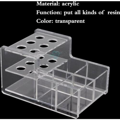 1pcs Dental Adhesive Resin Syringe Holder Case Dental Acrylic Organizer For Dentistry Supplies