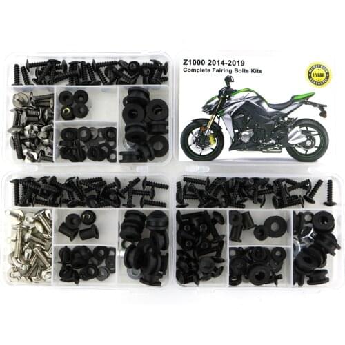 Fit For Kawasaki Z1000 2014 2015 2016 2017 2018 2019 Motorcycle Cowling Complete Full Fairing Bolts Kit Steel Fairing Clips Nuts
