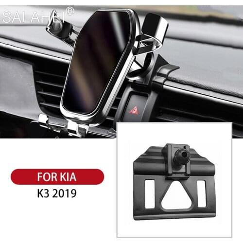 For KIA K3 2019 Accessories Interior Car Styling Car Dashboard Phone Holder GPS Stander Air Vent Mobile Phone Stand Accessories
