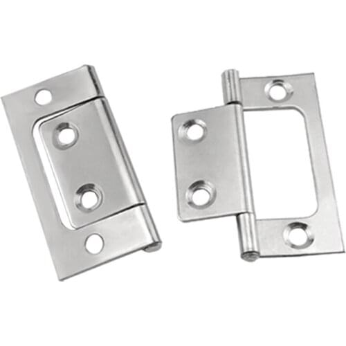 Two hinges, stainless steel mother hinges, 2 inch industrial small, for wardrobe doors, windows, cabinet furniture hardware