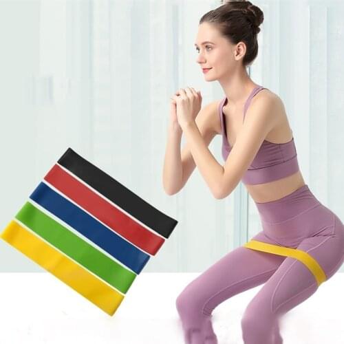 Yoga Resistance Rubber Bands Fitness Elastic Bands 0.3mm-1.1mm Training Fitness Gum Pilates Sport Crossfit Workout Equipment