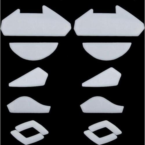 2 Sets/pack Tiger Gaming Mouse Feet Mouse Skate For Logitech G402 Gaming Mouse White Mouse Glides Curve Edge