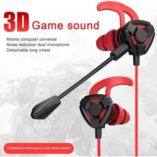 Gaming Wired Earphone 3.5mm Headset Helmets with Mic Headphones for PS4 PUBG Volume Control 3.5mm Phone 3D Stereo Earbuds
