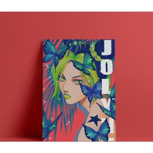 Jolyne Cujoh JOJOs Part 6 Stone Ocean wall Art canvas decoration poster prints For living room home bedroom decor painting