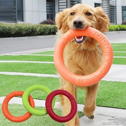Dog Flying Ring Disc Interactive Game Playing Products Supply Lightweight Durable and Water Resistant Floatable Pulling