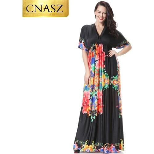 Plus Size Summer Beach Dress Sexy Backless For Women 4xl 5xl 6xl Batwing Sleeve Straight Empire bohemian Clothes