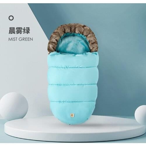 Baby stroller sleeping foot muff. The baby spring and autumn sleeping bag keeps warm and prevents the newborn from jumping