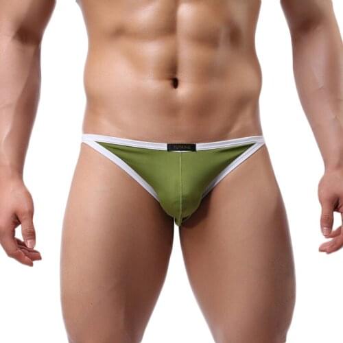 Mens Sexy Underwear Male Briefs Low Waist Nylon Underpants Breathable Panties Mens Bikini Men Briefs Sexy Slip Hombre