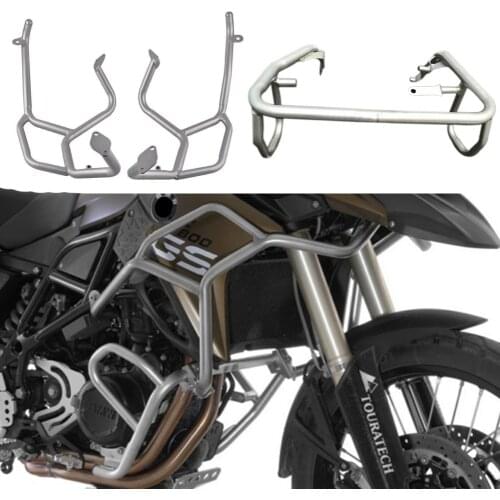 New Motorcycle Upper Lower Engine Crash Bar Protection For BMW F800GS F700GS F650GS 2008 2009 2010 2011 2012 2013