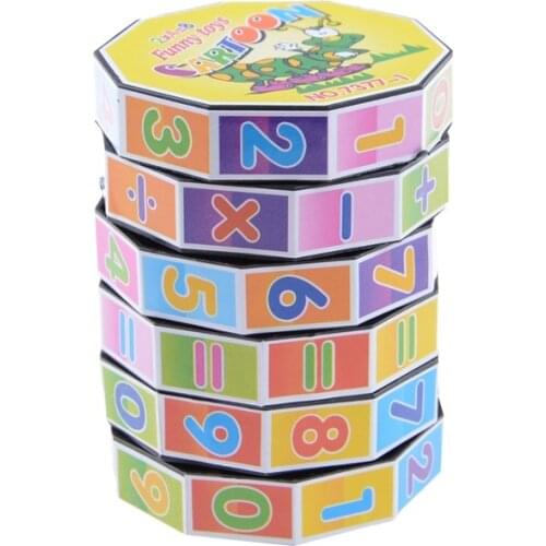1pcs Learning Educational Toys Puzzle Cube Magic Intelligence Arithmetic Math For Kids Toys Axis Magnetic Mathematics Digital