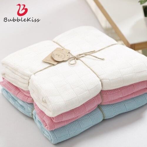 Bubble Kiss Solid Color Blanket Bamboo Fiber Double-sided Blanket Household Products Super Soft Winter Warm Blankets Bed Sheet