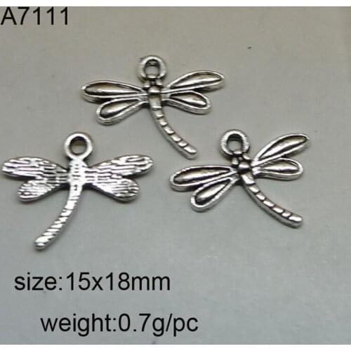 Wholesale 100pcs/lot Alloy Dragonfly Charms DIY Jewelry Accessories Pendant 15x18mm