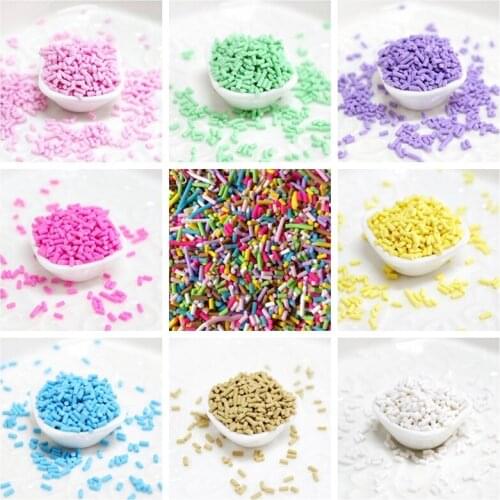 10g/pack Colorful Slice Polymer Clay Charms For DIY Craft Decoration Scrapbooking Fit Phone Embellishments Diy Accessories