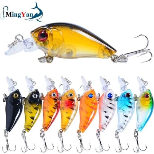 1PCS Minnow Fishing Lure 4.5cm 4g Topwater Hard Bait Wobbler Jig Bait Crankbait Carp Striped Bass Pesca Fishing Tackle SwimBait