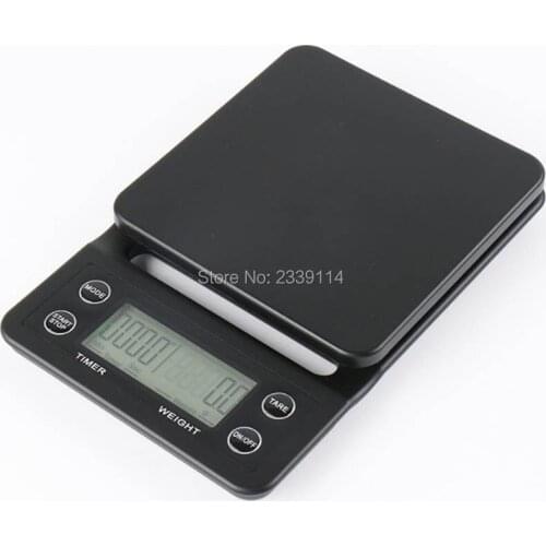 3kg/0.1g 5kg/0.1g Drip Coffee Scale With Timer Portable Electronic Digital Kitchen Scale High Precision LCD Electronic Scales