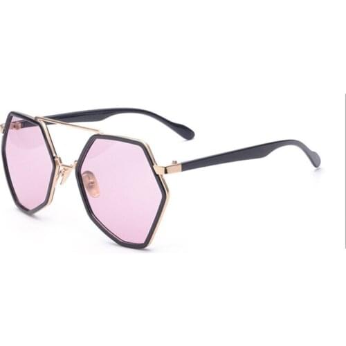 Newest Fashion Polygon Gradient Women Sunglasses Retro Classic Irregular Big Frame Eyewear Unisex UV400 Unique CHIC Fafas De Sol