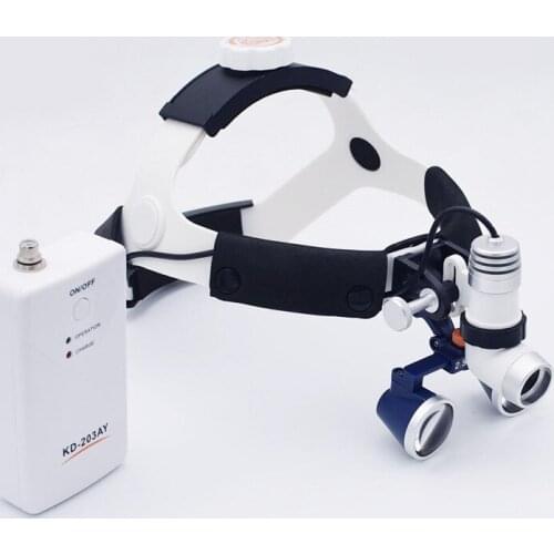 2.5/3.5X Dental Loupe Binocular Magnifier+3W LED Medical Headlight Surgical Headlamp