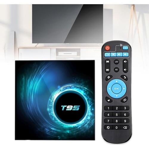 T95 H616 Quadcore Cortex-A53 16/32/64GB High Speed Dual Band WiFi BT Smart TV Set Top Box For Android 10.0 Media Player