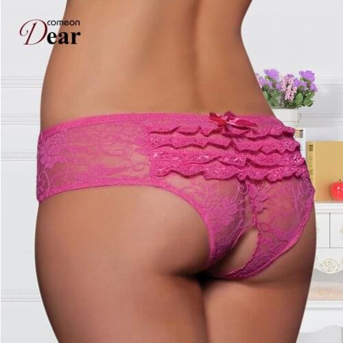 Erotic Panties Lace Plus Size 6XL Culotte Femme Sexy Panties Crotchless Low Waist Bragas Mujer Sexy Underwear Women PB5008
