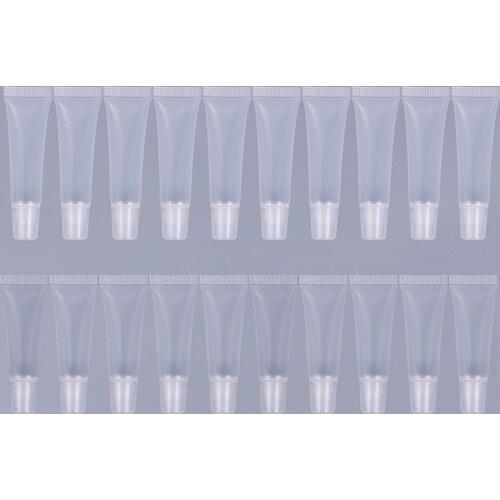 10pcs/lot 8/15ml Empty Lipstick Tube Lip Balm Soft Tube Makeup Squeeze Clear Lip Gloss Container
