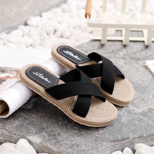 2021 New Summer Cross Slipper Womens Fashion Outdoor Womens Slippers Casual Cross-Border Womens Sandals