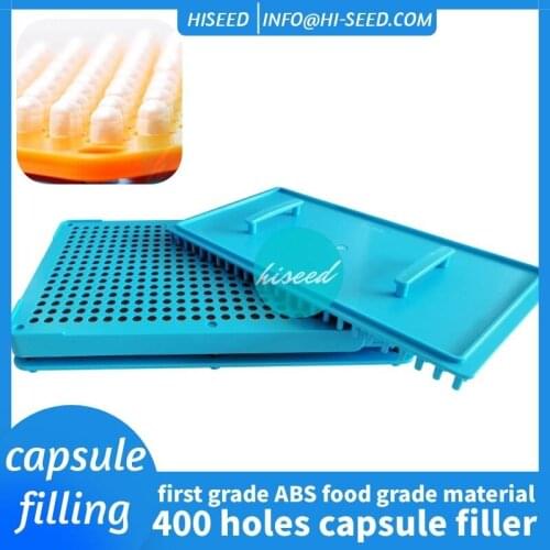 400 Holes 0#Capsule Plate Filling Powder Manual Household Device