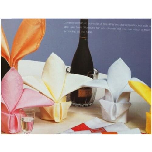 45*45cm Top Quality Durable Folding Restaurant Table Napkins Star Hotel Multi-Colour Linen Mouth Cloth Free Shipping
