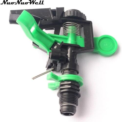 5pcs NuoNuoWell 1/2" Rotating Water Sprinkler Spray Nozzle Connector Rotate Rocker Arm Garden&Lawn Irrigation System Supplies