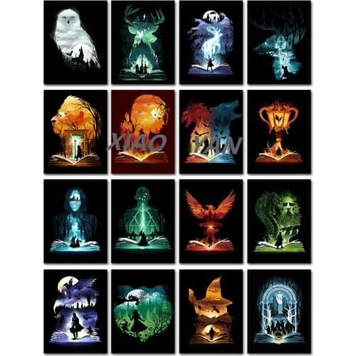 5D Diy Diamond Painting Cartoon Movie Book Owl Kits Pictures Cross Stitch Full Square Round Embroidery for Decoration