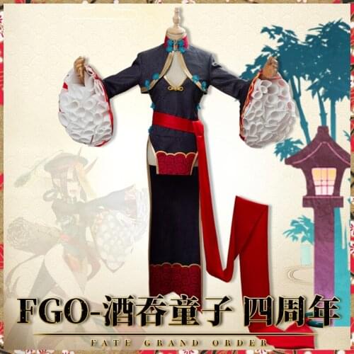 Anime Fate Grand Order Shutendoji 4 Anniversary Zombie Outfit Uniform Cosplay Costume Any Size Women Halloween Free Shipping