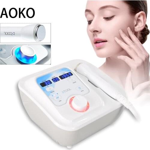 AOKO New EMS Face Care Device Cryotherapy Hot Cold Beauty Machine Electroporation Mesotherapy Device Antiaging Skin Rejuvenation