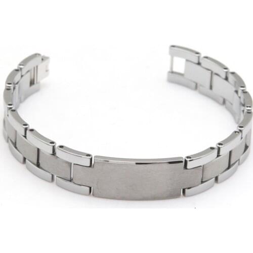 Tungsten carbide Tungsten Steel Bracelet Unique Cool Bracelet Length 20.5cm Width 1.4cm Thickness 3mm Weight 90g
