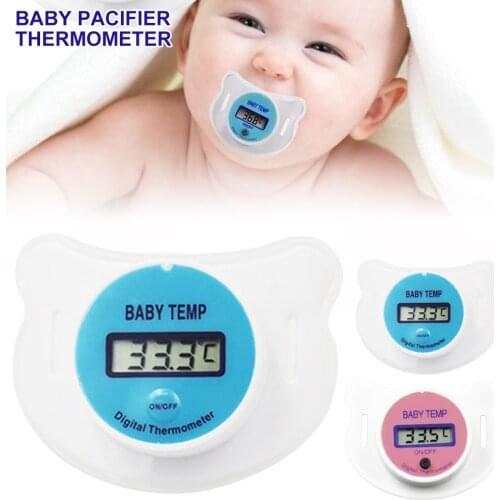 LCD Digital Baby Thermometer Mouth Nipple Infant Thermometer Baby Nipple Thermometer Home Temperature Measuring Tools Range