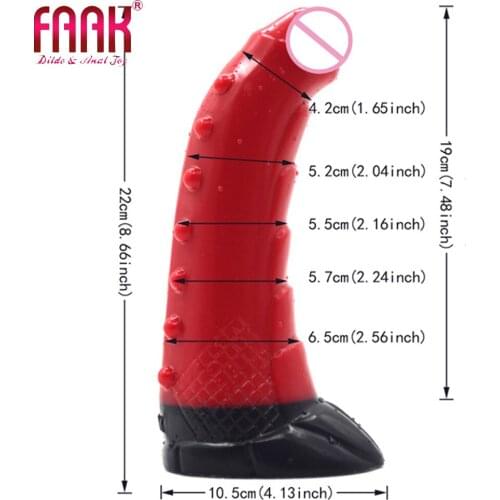 FAAK Color Dildo G-spot Vaginal Anal Oral Manual Sucker Clitoral Massager Male Anal Plug Female Masturbation Anal Expander Shop