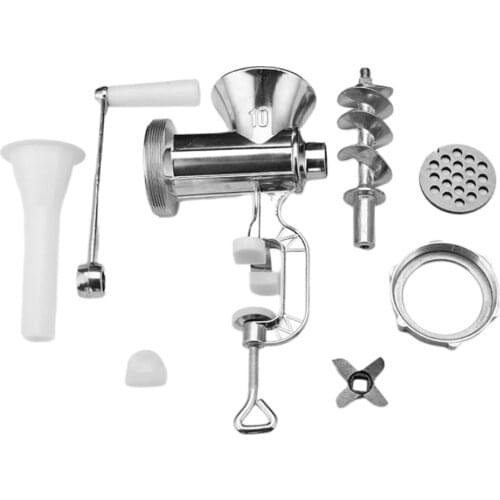Household Manual Meat Grinder Hand-crank Homemade Sausage Machine Sausage Stuffer Pepper Grinder And Vegetable Cutter
