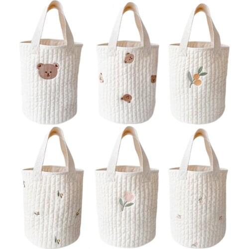 Compact Stroller Hanging Tote Baby Bottle Portable Bag Print Nappy Bag Baby Diaper Totes Infant Milk Bags