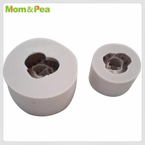 Mom&Pea MPA1772-3 Succulent Plants Silicone Mold Sugar Paste 3D Fondant Cake Decoration