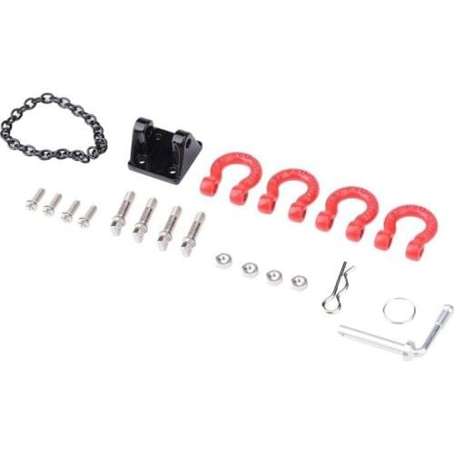 RC Crawler Metal Trailer Hook, 1/10 Towing Loop Trailer Hook for SCX10 RC Car