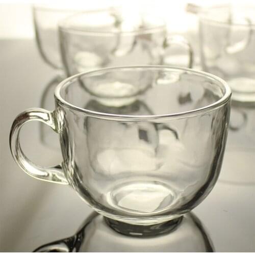 Cute Water Bottle Glass Cup Coffee Mug Water Glasses for Drinking Glass Tea Cup Water Goblets Milk Transparent Cup with Handle