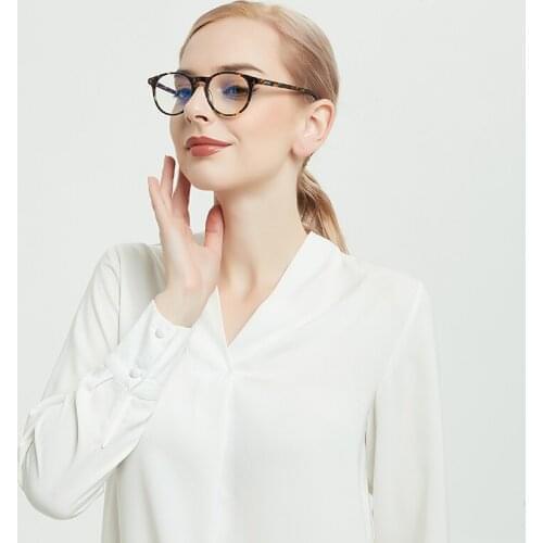 SHINU cat eyes acetate reading glasses women men myopia prescription eyeglasses frame spring hinge blue light blocking lens 045