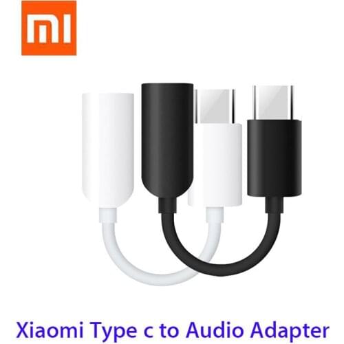 Original USB Type C Adapter to 3.5mm Earphone Jack Aux Audio Headphone Converter For Xiaomi mi 9 8 A2 Mix 3 Black Shark 2 Helo