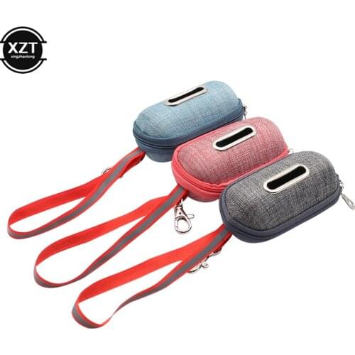 Portable Pet Dog Poop Bag Dispenser Pick-Up Bags Holder With Rope Cleaning Waste Garbage Box Dog Poop Bag Box