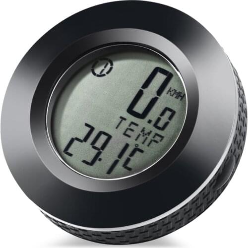 Sensors Lcd Backlit Bicycle Computer Speedometer Speed Meter Mileage Rainproof Bike Computer Round Shape