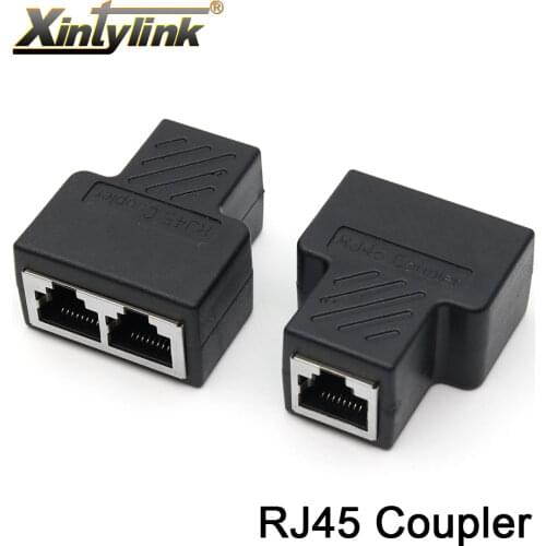 Xintylink rj45 female coupler lan cat6 cat5e cat5 shielded rj rg 45 splitter stp ethernet cable rg45 network connector adapter