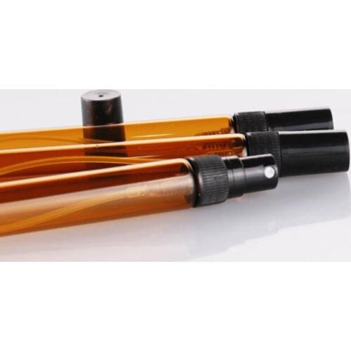 Amber Glass Spray Bottle with Black Fine Mist Sprayer refillable essential oil bottles empty cosmetic container F20172695