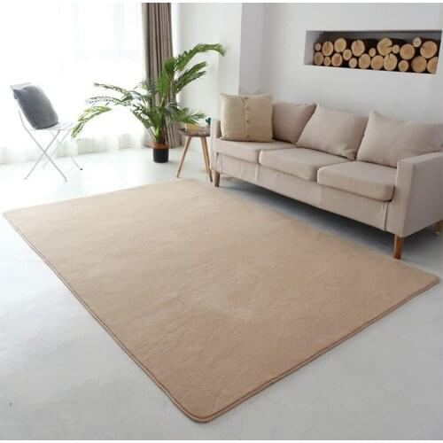 1PC Fluffy Carpet Modern Home Decor Long Plush Shaggy Rug Pad for Living Room Bedroom Floor Anti-slip Soft Thicken Doorway Mats