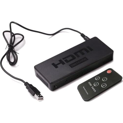 1080P HDMI Switch Video Converter HDMI Switcher 4x1 4 In 1 Out for PS3 PS4 TV Box DVD Computer PC To HDTV Monitor Projector